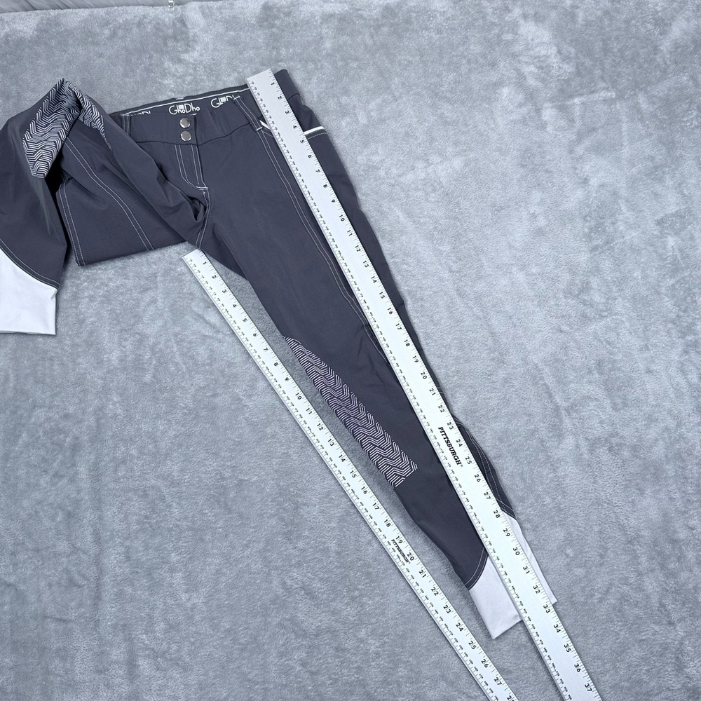 GhoDho Elara Breeches Horse Riding Pants Womens 26 Knee Patch Gray Equestrian - Picture 7 of 9